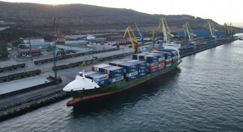 Новая площадка для перевалки контейнеров открыта в регионе деятельности Находкинской таможни в порту Восточный
