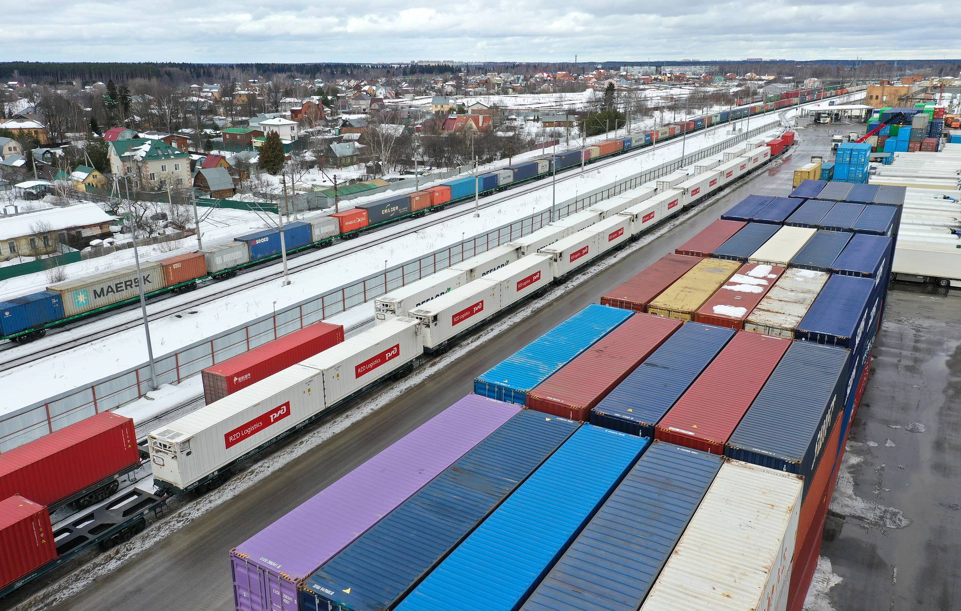 «РЖД Логистика» отправила первый контейнерный поезд с погранперехода Гродеково-Суйфэньхэ в соответствии с новой технологией документооборота